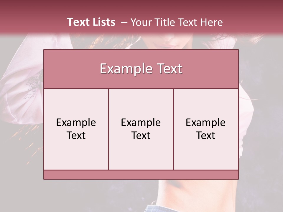 Torso Pleasure Energy PowerPoint Template