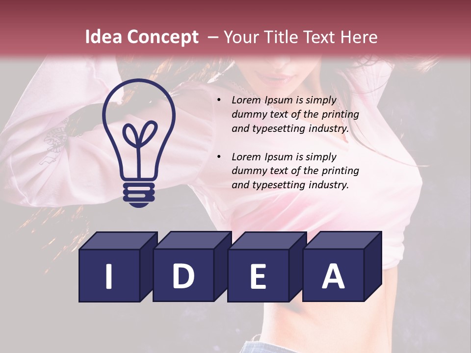 Torso Pleasure Energy PowerPoint Template