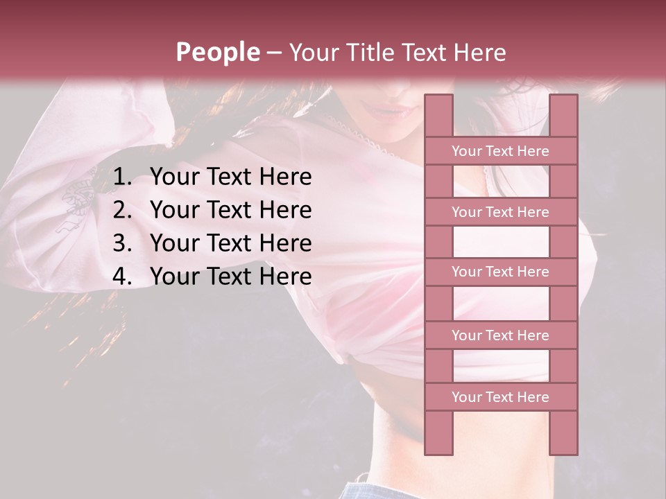 Torso Pleasure Energy PowerPoint Template