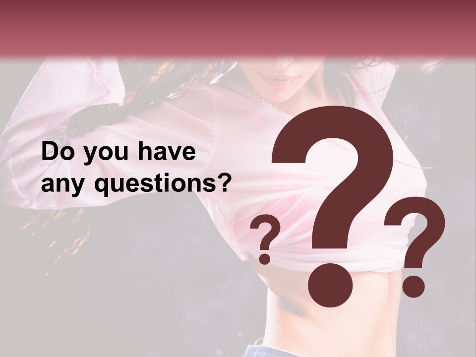 Torso Pleasure Energy PowerPoint Template