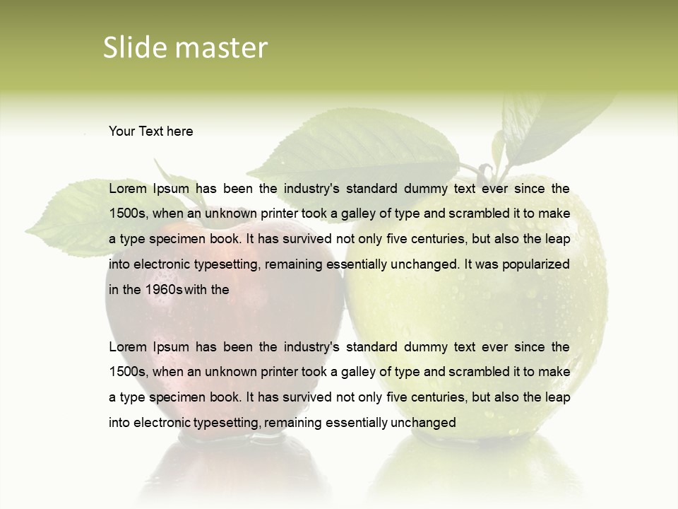 Mirror Happy Isolated PowerPoint Template