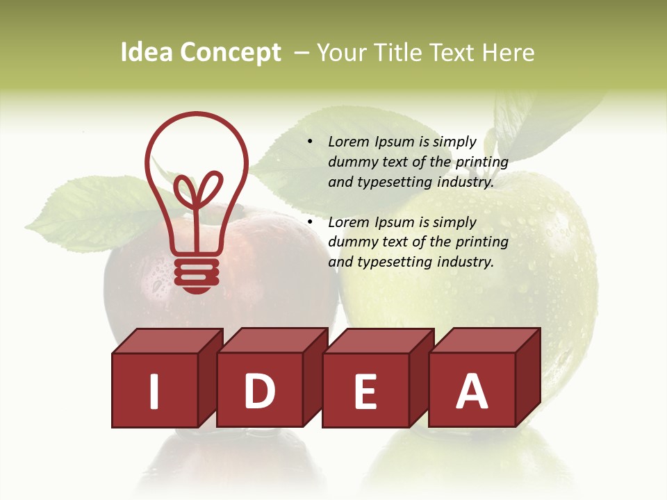 Mirror Happy Isolated PowerPoint Template