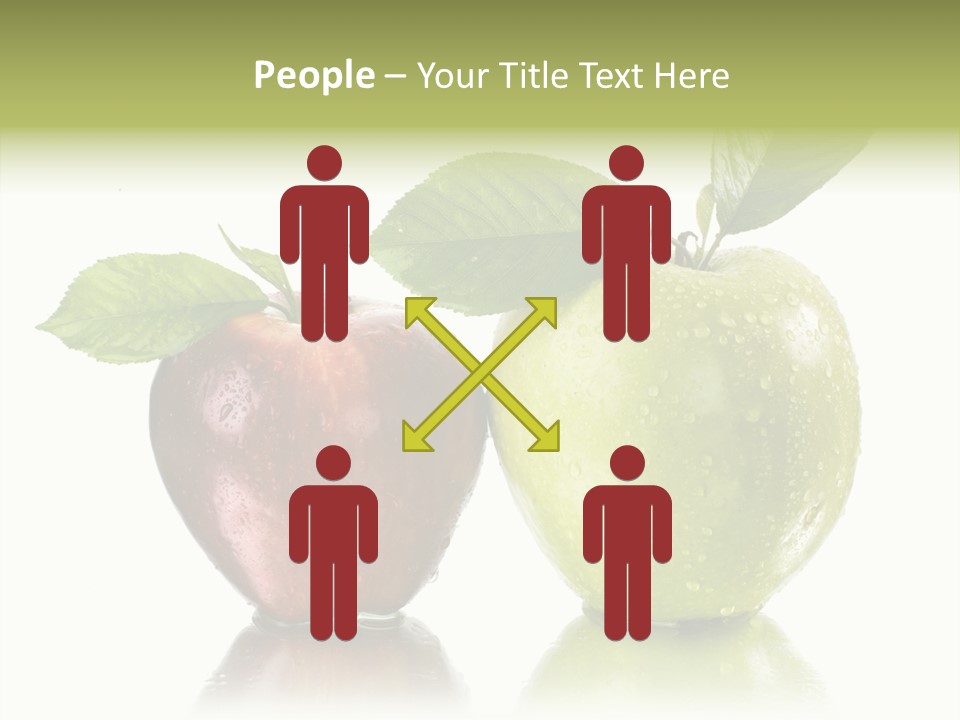 Mirror Happy Isolated PowerPoint Template