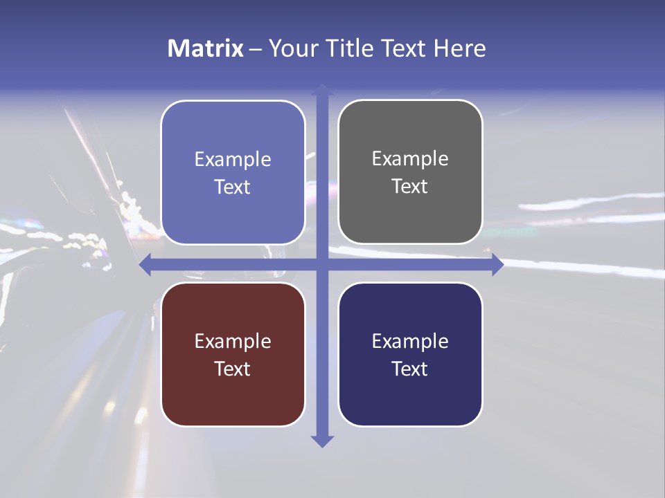 Curve Road Speed PowerPoint Template
