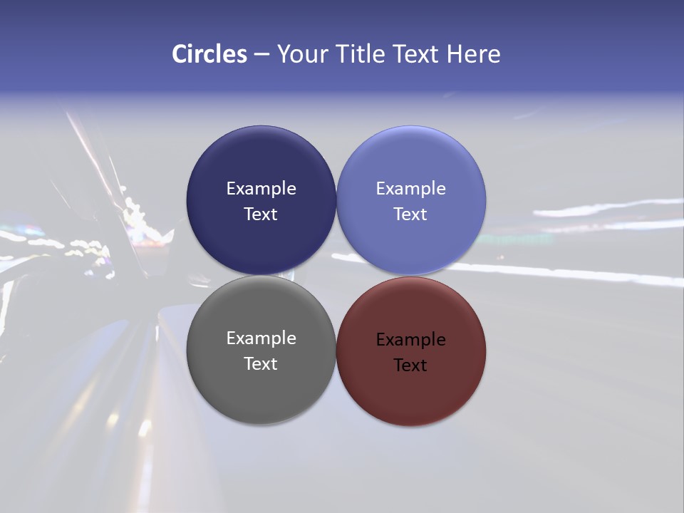 Curve Road Speed PowerPoint Template