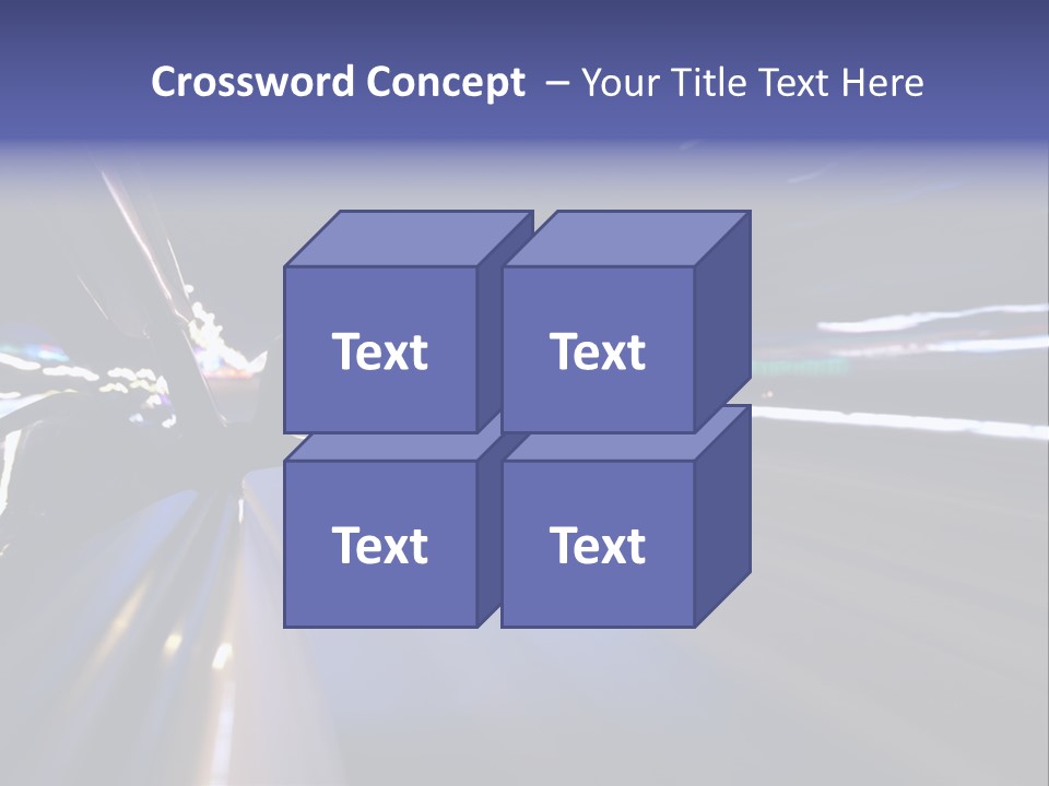 Curve Road Speed PowerPoint Template