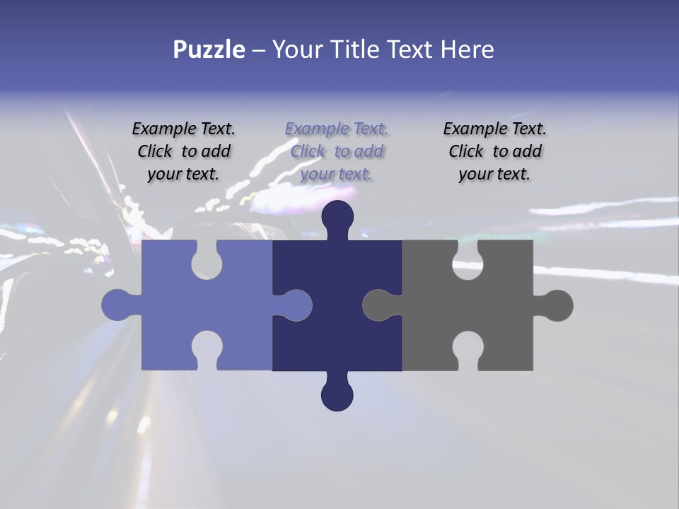 Curve Road Speed PowerPoint Template