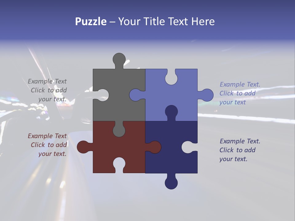 Curve Road Speed PowerPoint Template