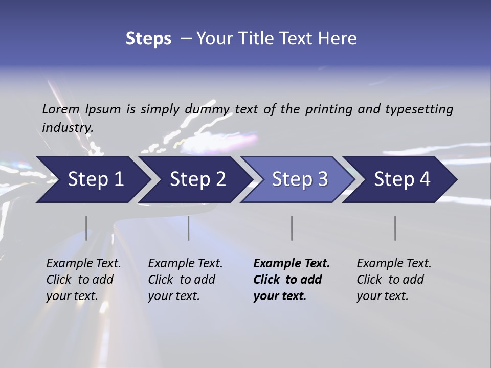 Curve Road Speed PowerPoint Template