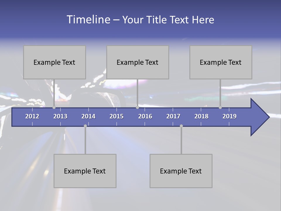 Curve Road Speed PowerPoint Template