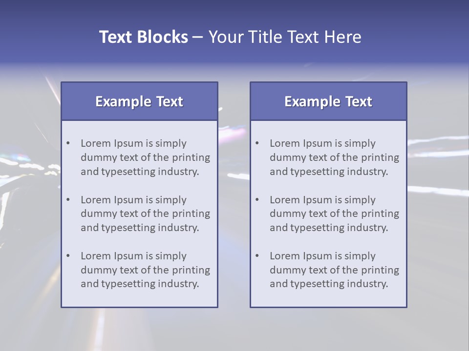 Curve Road Speed PowerPoint Template