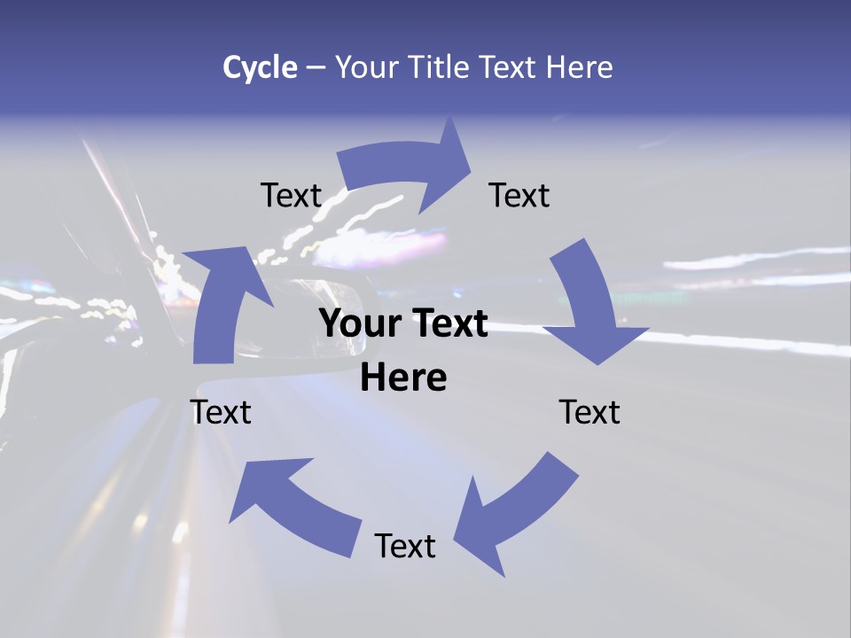 Curve Road Speed PowerPoint Template