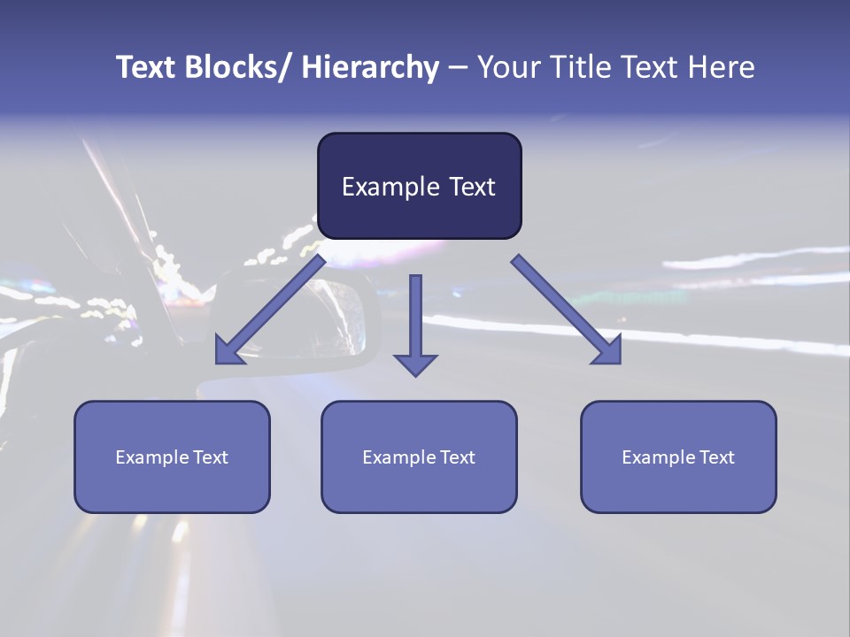 Curve Road Speed PowerPoint Template