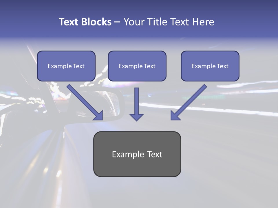 Curve Road Speed PowerPoint Template
