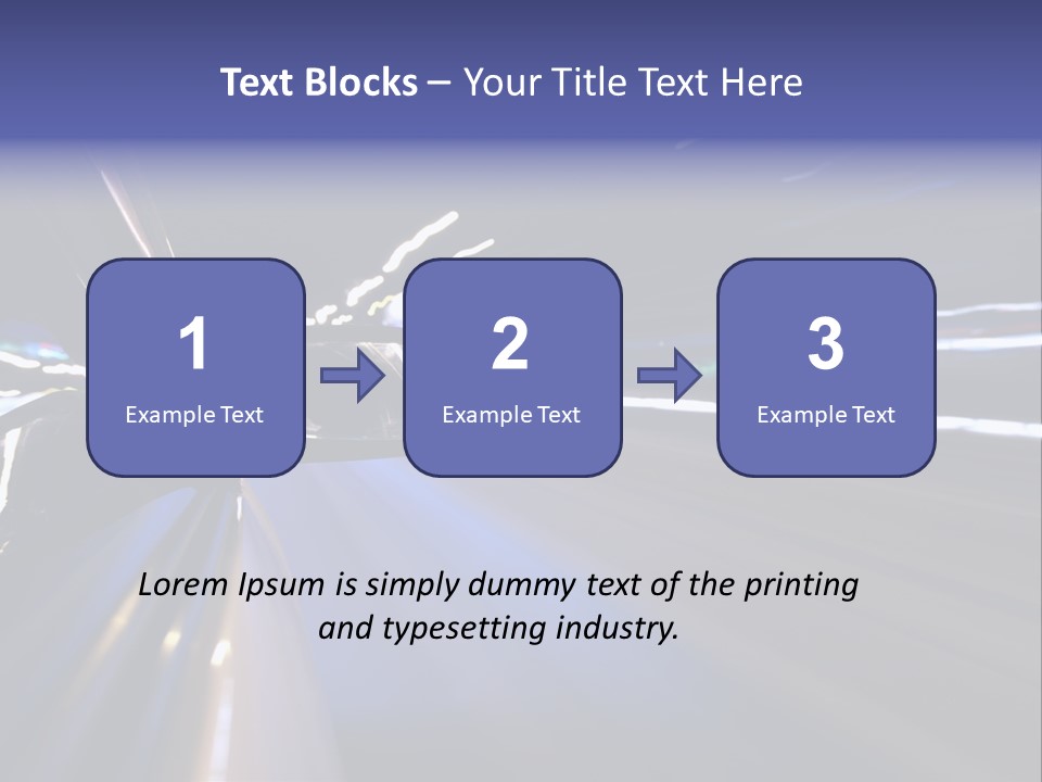 Curve Road Speed PowerPoint Template