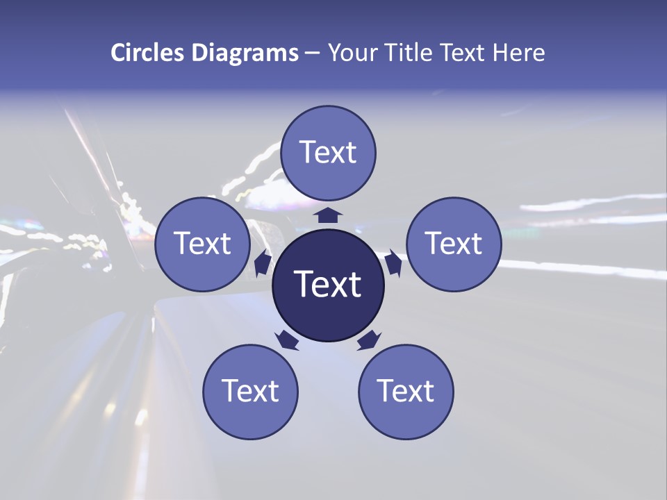 Curve Road Speed PowerPoint Template