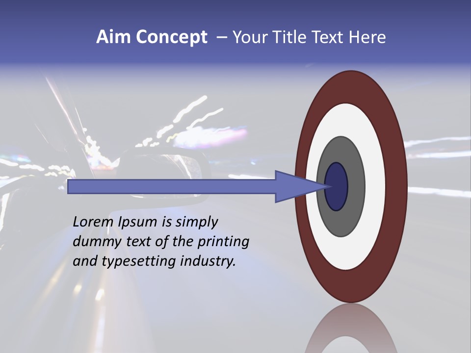 Curve Road Speed PowerPoint Template