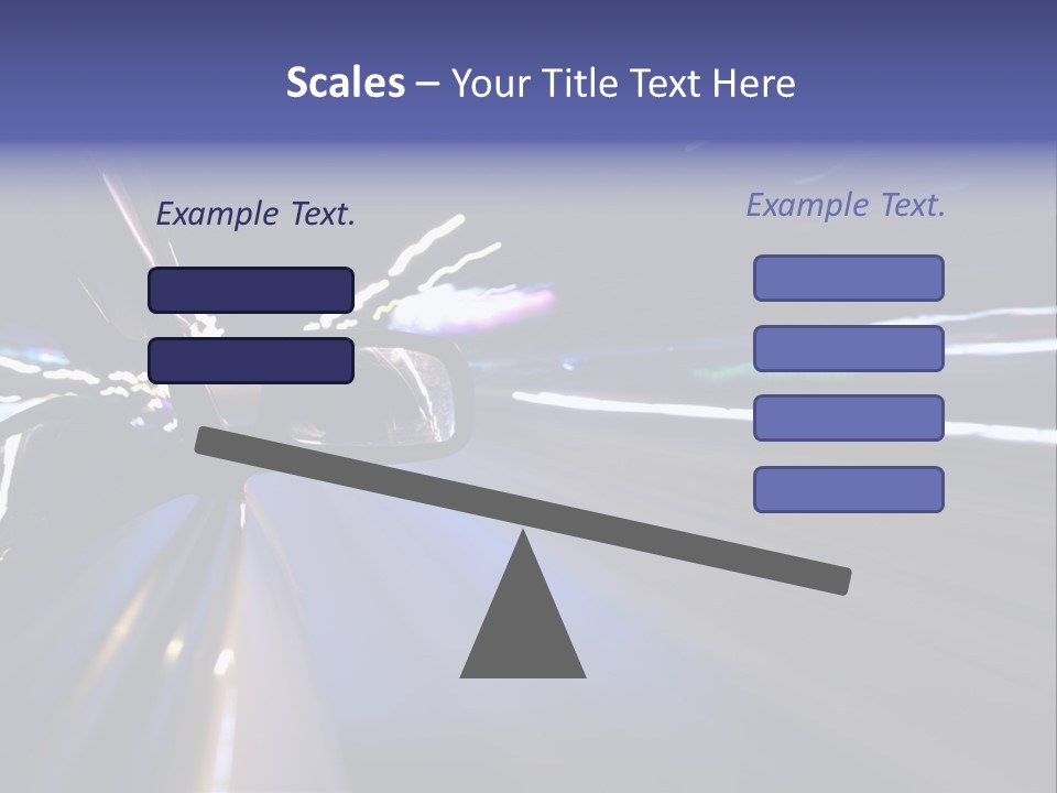 Curve Road Speed PowerPoint Template