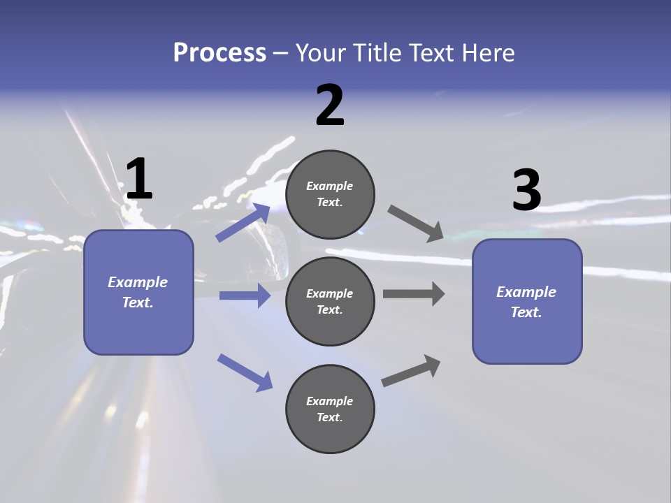 Curve Road Speed PowerPoint Template