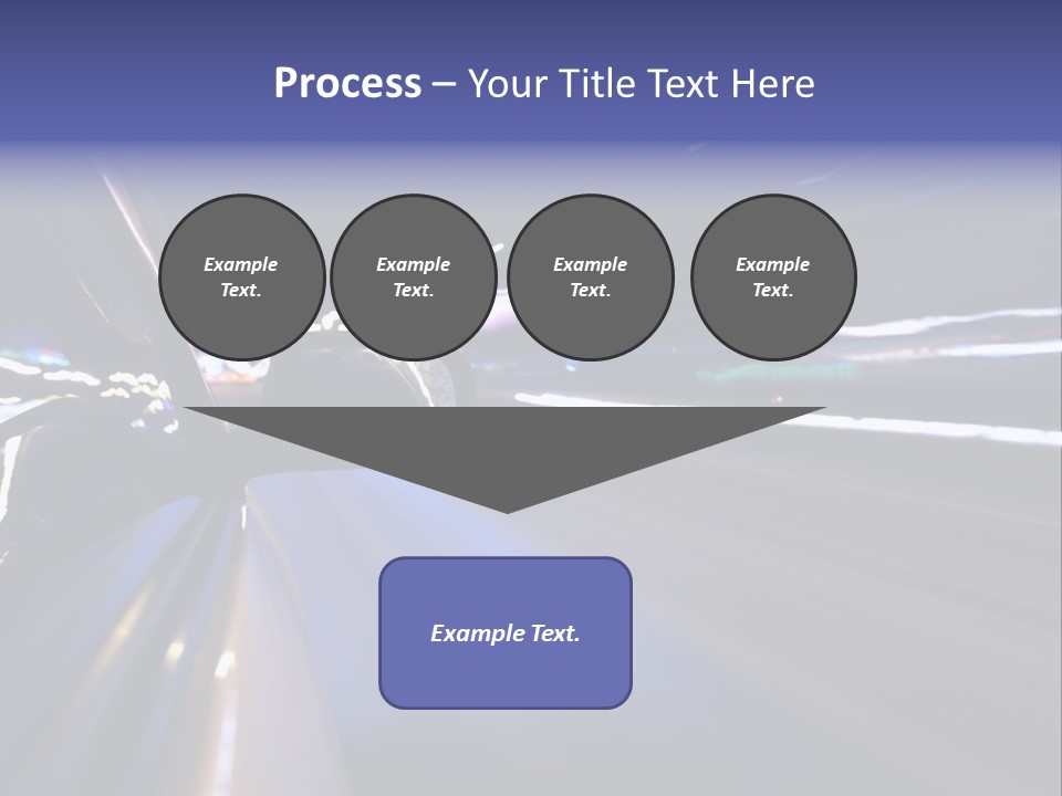 Curve Road Speed PowerPoint Template