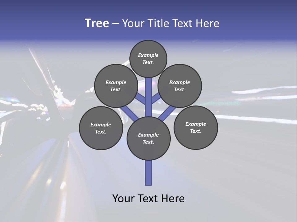Curve Road Speed PowerPoint Template