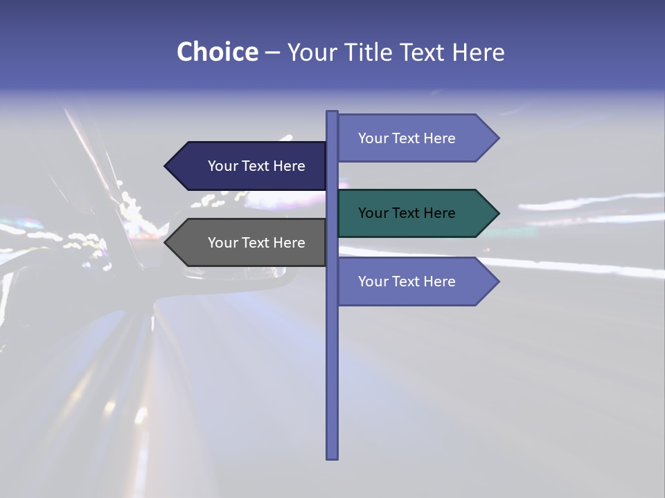 Curve Road Speed PowerPoint Template