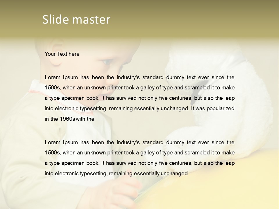 Happy Toy Human PowerPoint Template