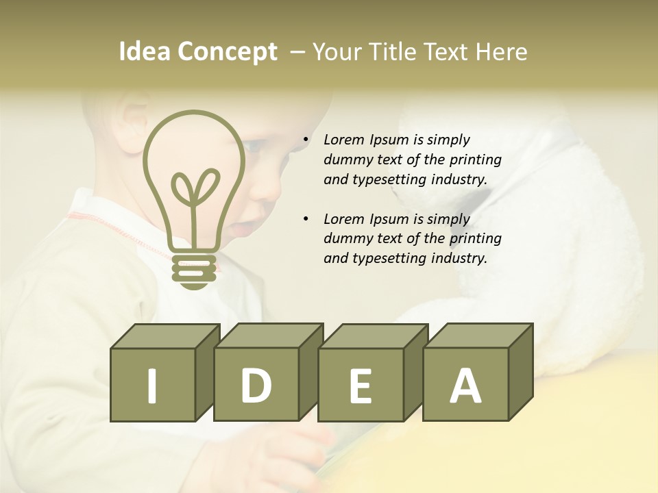 Happy Toy Human PowerPoint Template