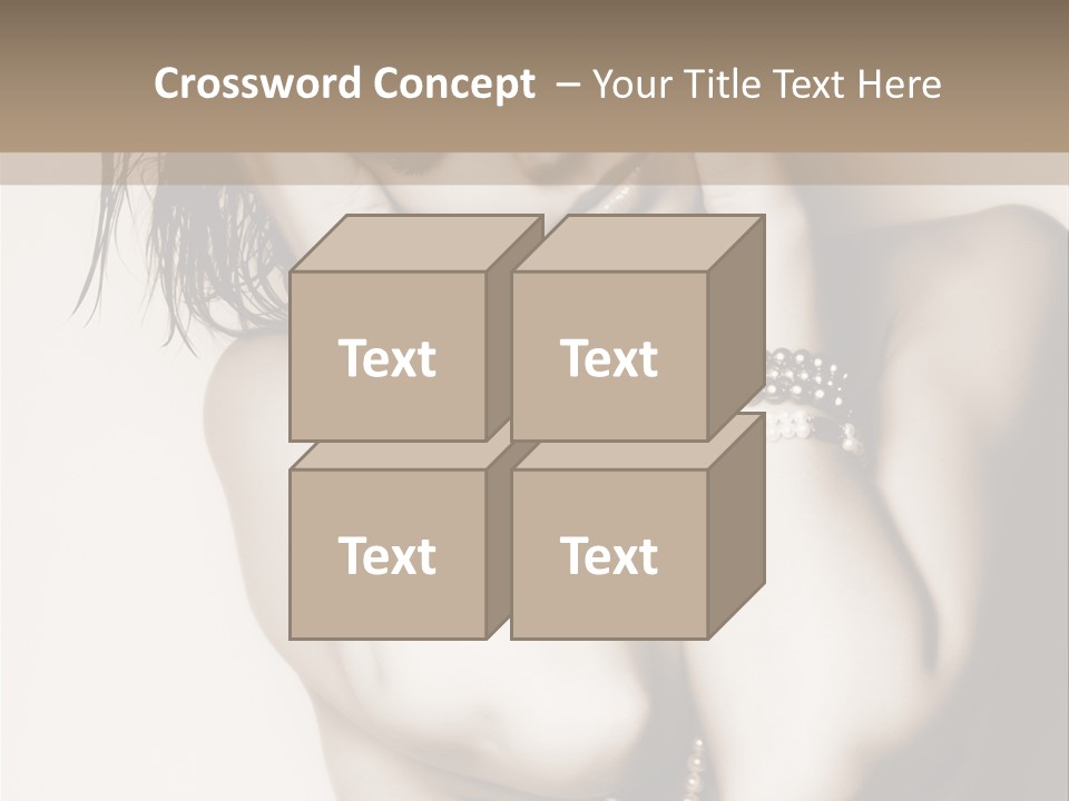 A Woman With A Necklace And Bracelets On Her Arm PowerPoint Template