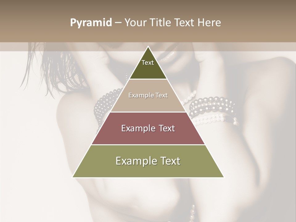 A Woman With A Necklace And Bracelets On Her Arm PowerPoint Template