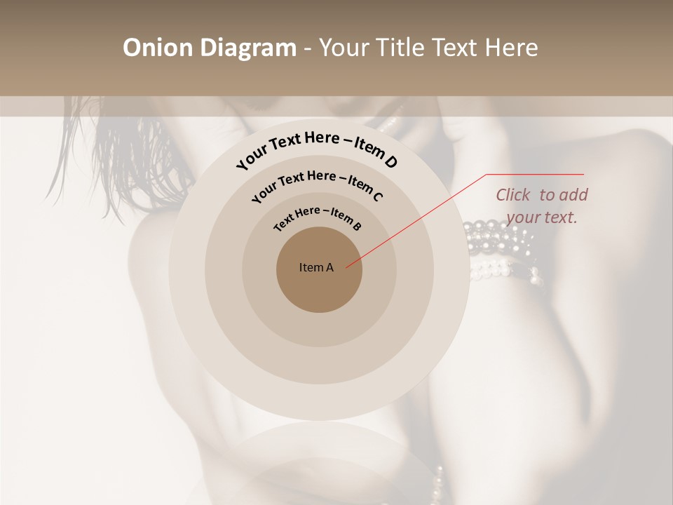 A Woman With A Necklace And Bracelets On Her Arm PowerPoint Template