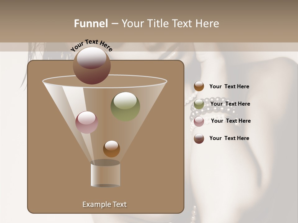 A Woman With A Necklace And Bracelets On Her Arm PowerPoint Template