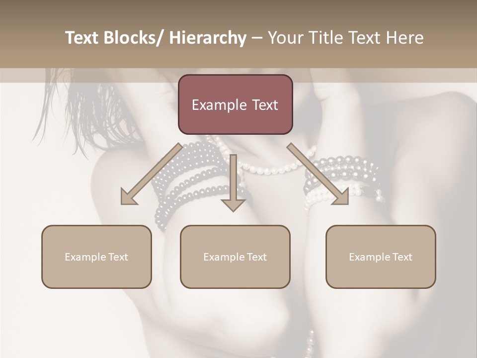 A Woman With A Necklace And Bracelets On Her Arm PowerPoint Template