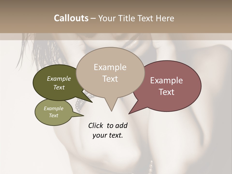 A Woman With A Necklace And Bracelets On Her Arm PowerPoint Template