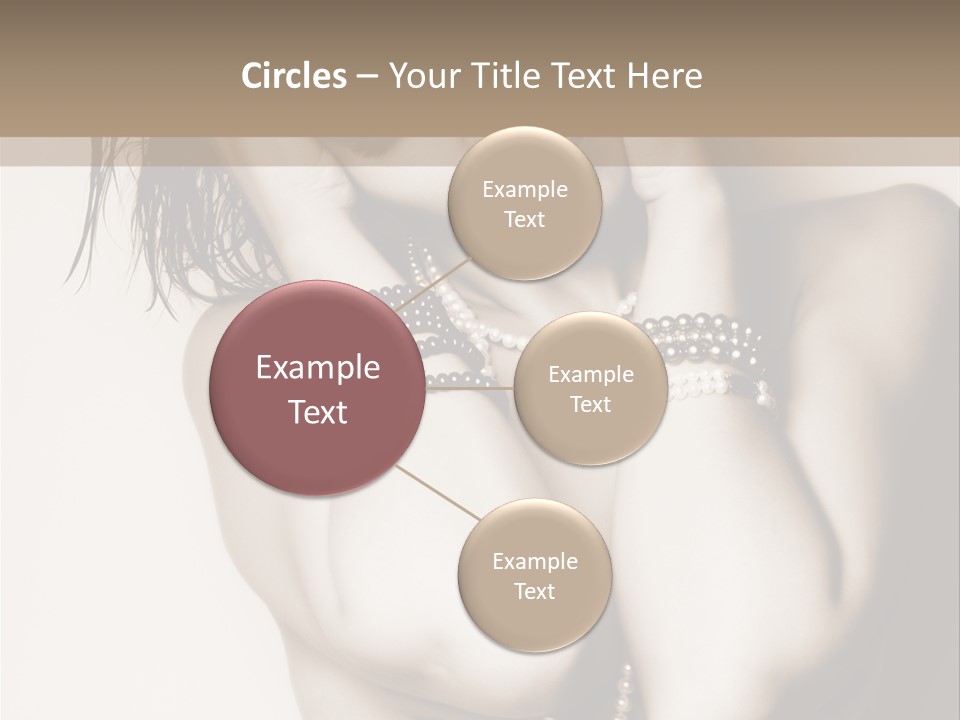 A Woman With A Necklace And Bracelets On Her Arm PowerPoint Template