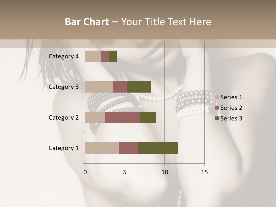 A Woman With A Necklace And Bracelets On Her Arm PowerPoint Template