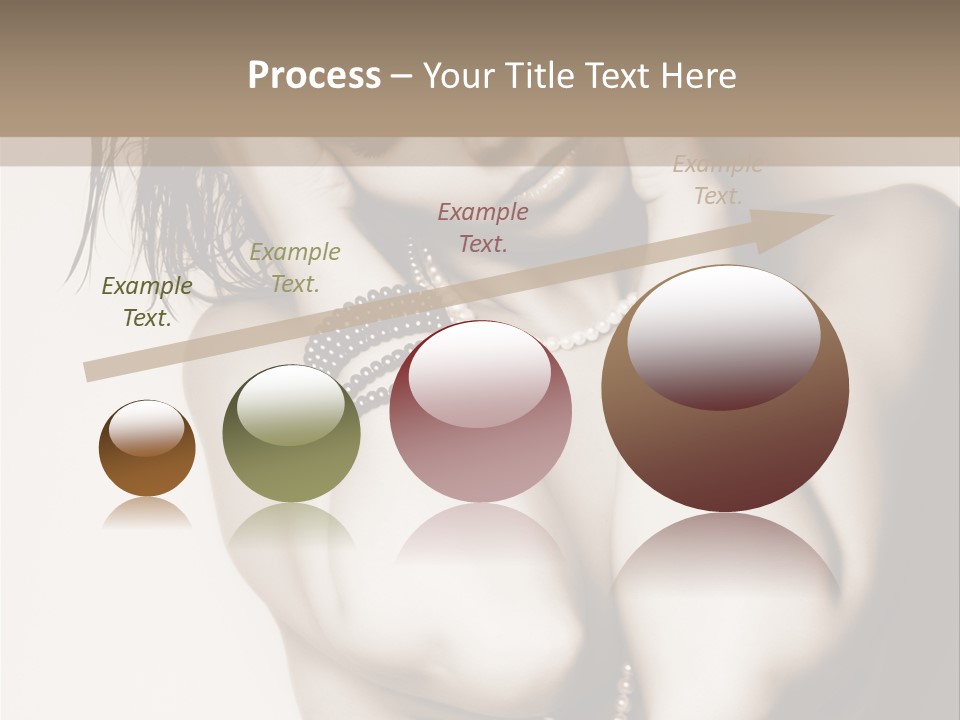 A Woman With A Necklace And Bracelets On Her Arm PowerPoint Template