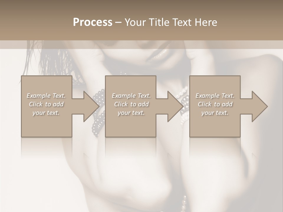 A Woman With A Necklace And Bracelets On Her Arm PowerPoint Template