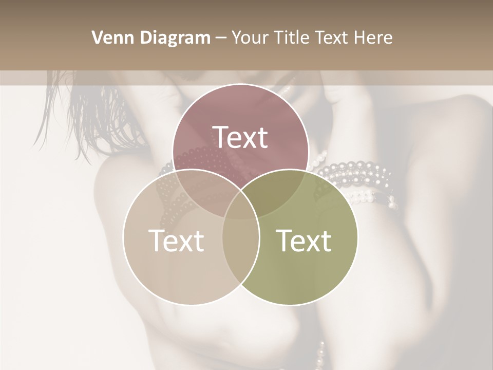 A Woman With A Necklace And Bracelets On Her Arm PowerPoint Template