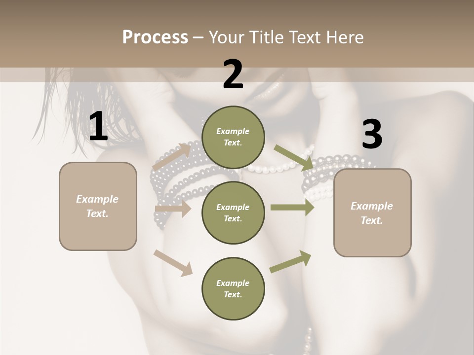 A Woman With A Necklace And Bracelets On Her Arm PowerPoint Template