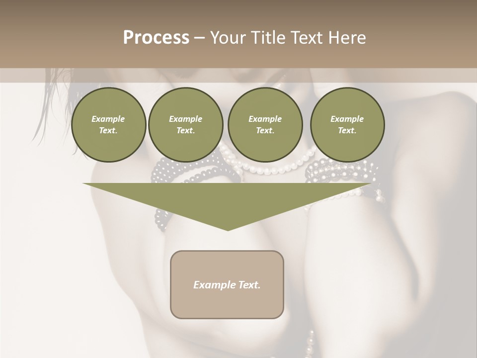 A Woman With A Necklace And Bracelets On Her Arm PowerPoint Template