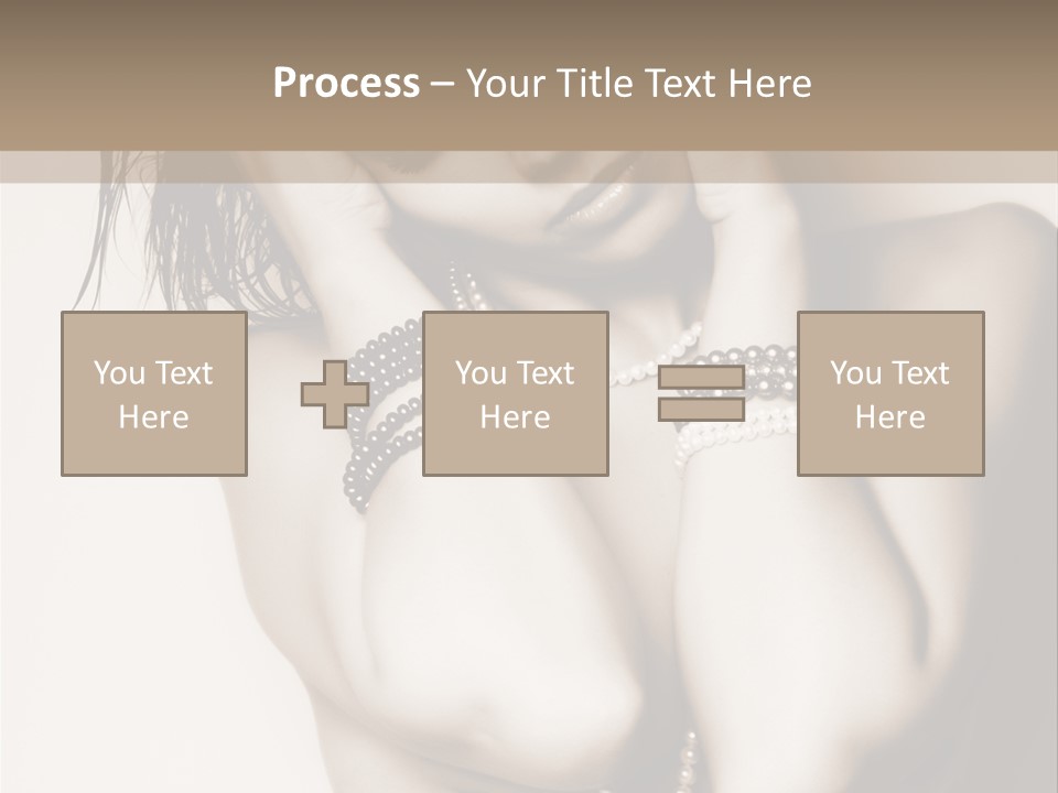 A Woman With A Necklace And Bracelets On Her Arm PowerPoint Template