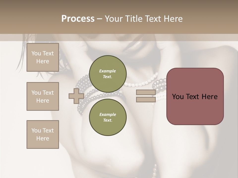 A Woman With A Necklace And Bracelets On Her Arm PowerPoint Template