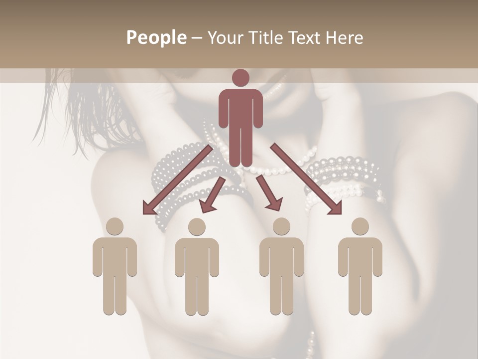 A Woman With A Necklace And Bracelets On Her Arm PowerPoint Template