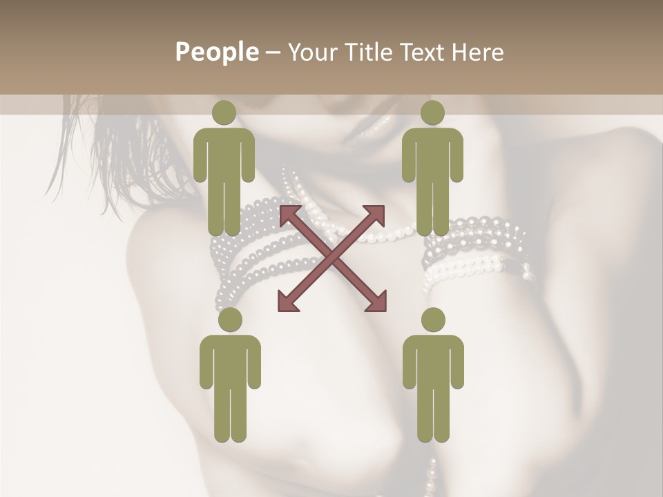 A Woman With A Necklace And Bracelets On Her Arm PowerPoint Template