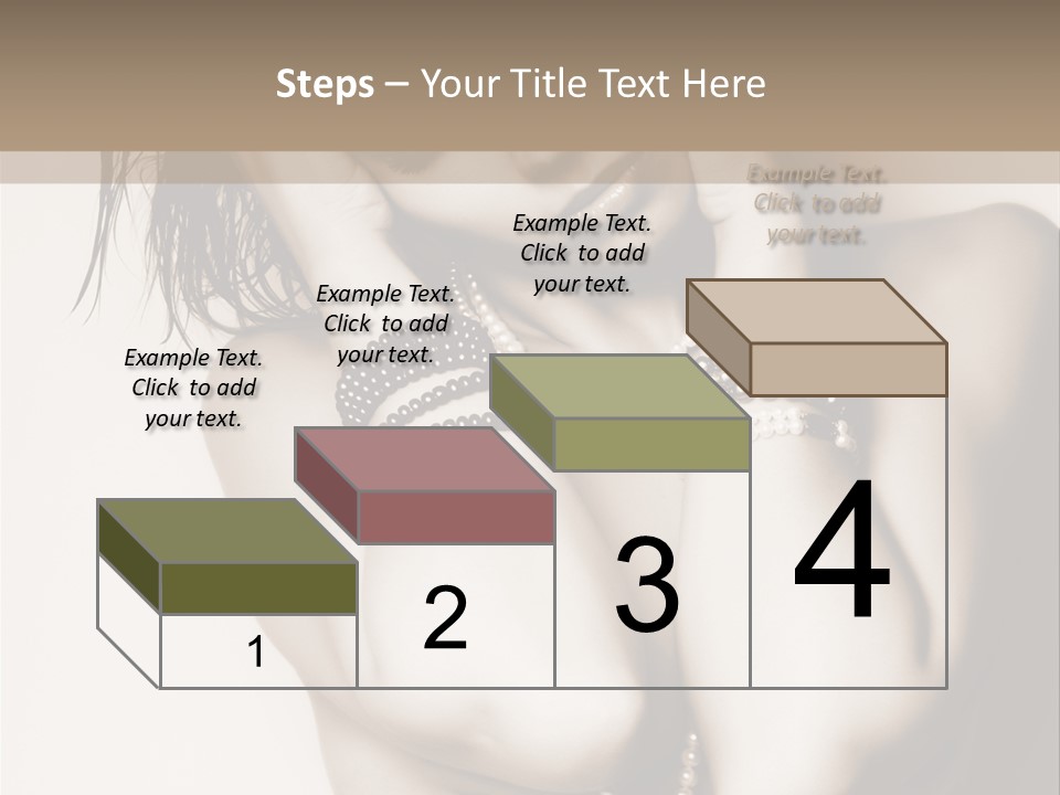 A Woman With A Necklace And Bracelets On Her Arm PowerPoint Template