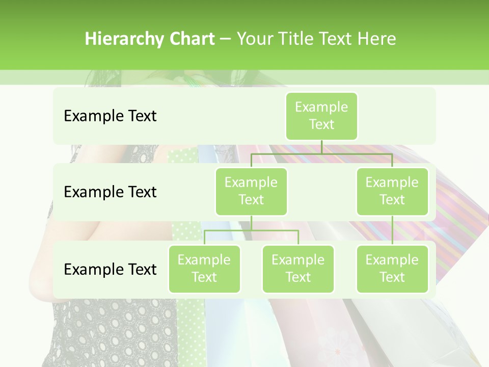 A Beautiful Woman Holding Shopping Bags Powerpoint Template PowerPoint Template