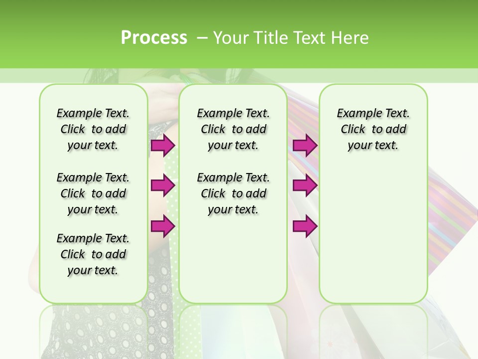 A Beautiful Woman Holding Shopping Bags Powerpoint Template PowerPoint Template