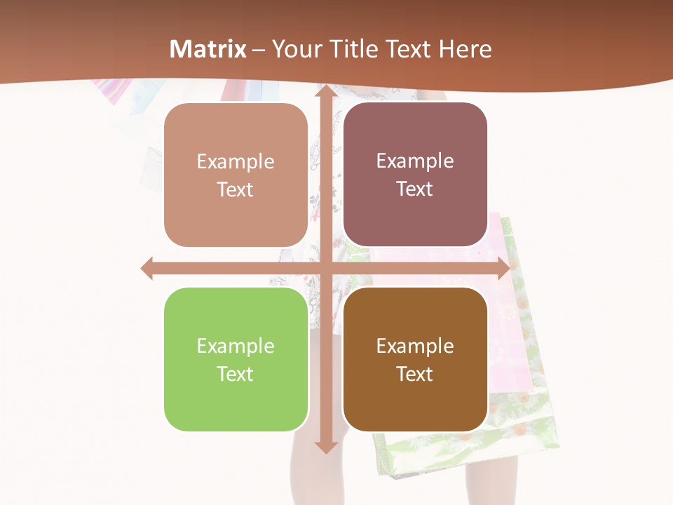 White Joy Shopper PowerPoint Template