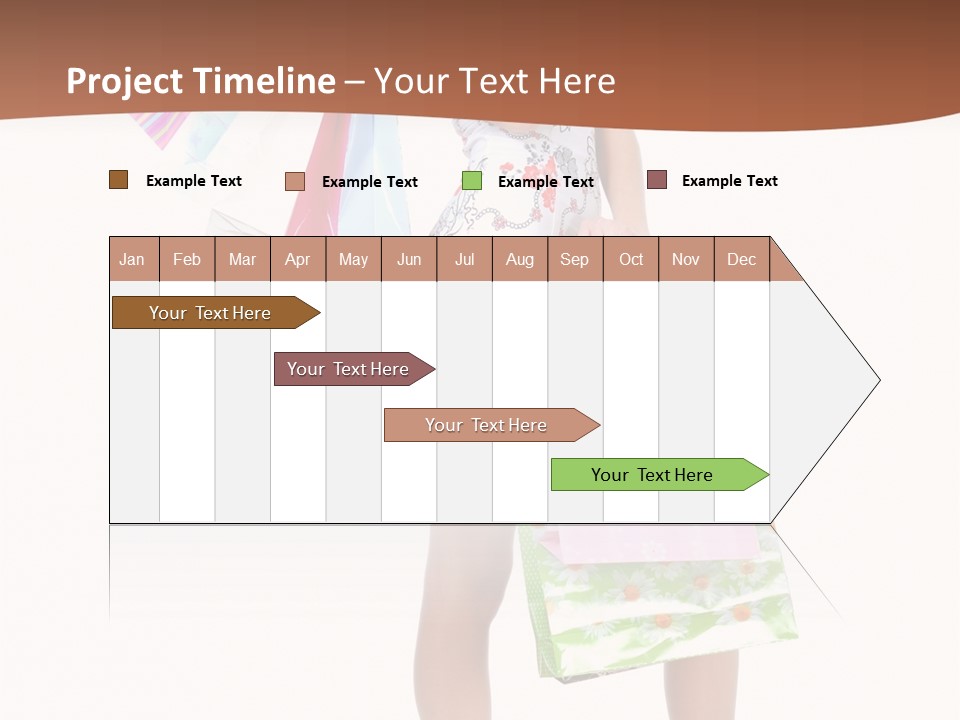 White Joy Shopper PowerPoint Template